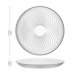 Małe talerze deserowe Elina 4 x 17.4 cm