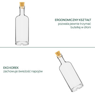 Butelka z korkiem, karafka Eco Storage 700 ml