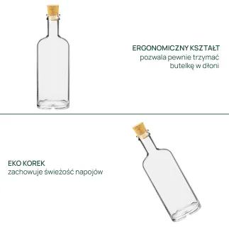 Butelka z korkiem, karafka Eco Storage 700 ml