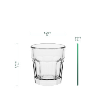 Kieliszki do wódki i shotów Alva 56 ml