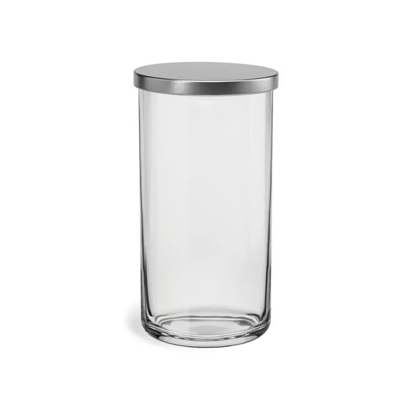 Szklany pojemnik z metalową pokrywką Tidy 20 cm Szklany pojemnik z metalową pokrywką Tidy 20 cm