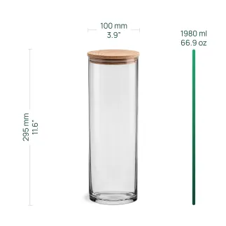 Szkalny pojemnik Stor z drewnianym deklem 29,5 cm