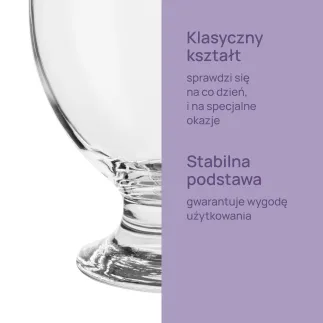 Szklane pucharki do lodów i deserów Sofia 4 x 415 ml