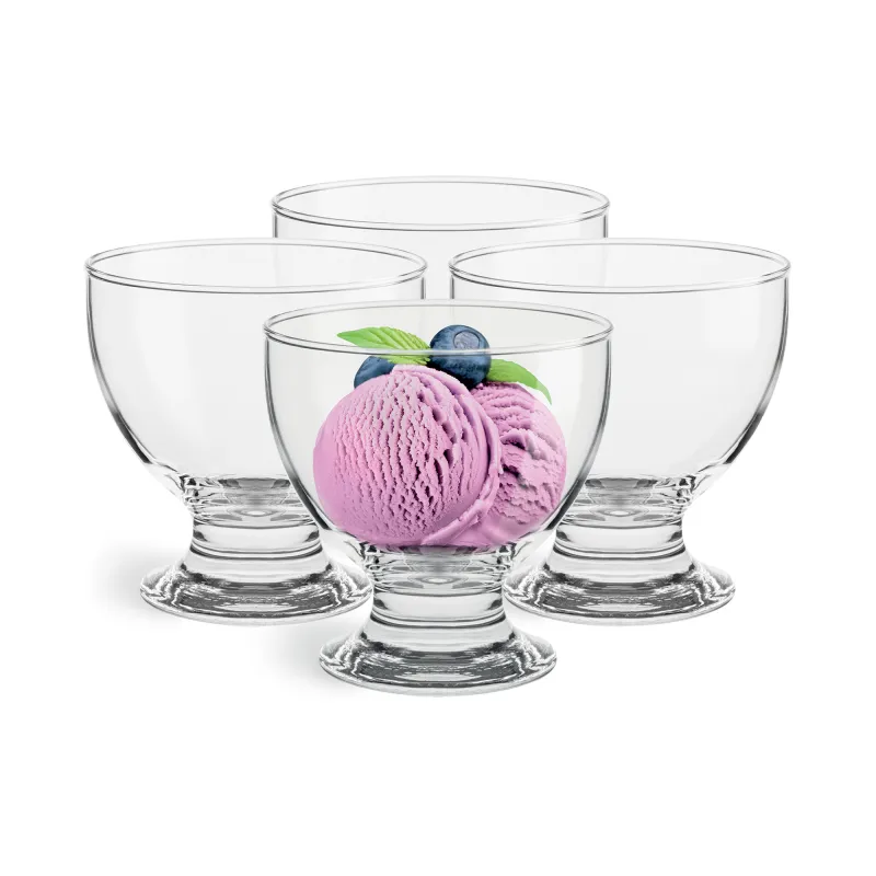 Szklane pucharki do lodów i deserów Sofia 4 x 415 ml