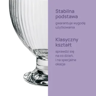 Szklane pucharki do lodów i deserów Lyra 4 x 405 ml