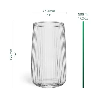 Szklanki do napojów Lyra 4 x 509 ml