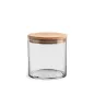 Szklany pojemnik z drewnianym deklem Stor 10 cm