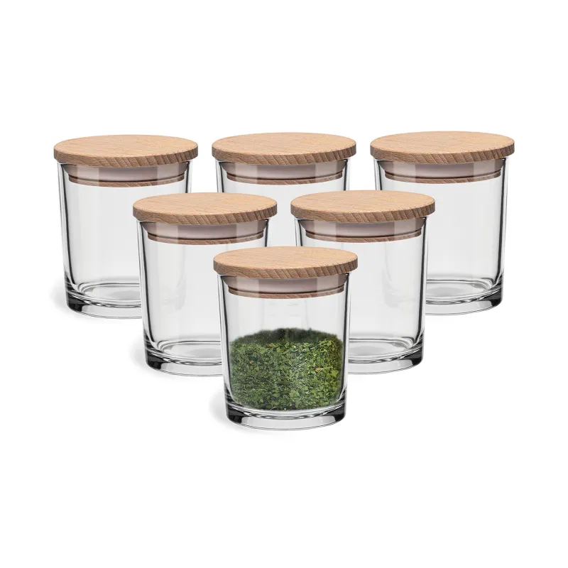 Pojemniki na przyprawy z deklami Frisk 6 x 245 ml