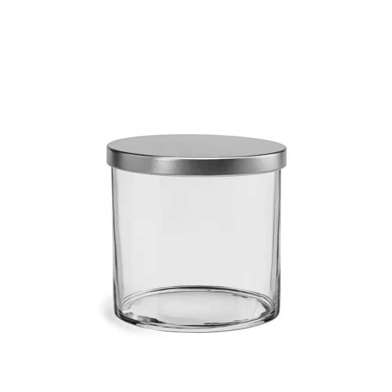 Szklany pojemnik z metalowym deklem Tidy 10 cm