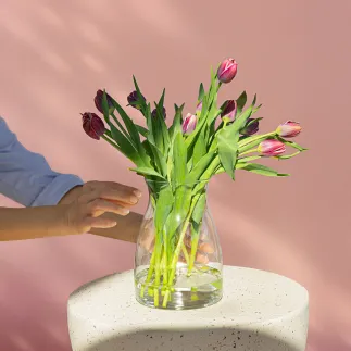 Wazon, cylinder dekoracyjny 20 cm Flor Glasset