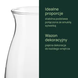 Wazon, cylinder dekoracyjny 20 cm Flor Glasset