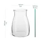 Wazon, cylinder dekoracyjny 20 cm Flor Glasset