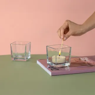 Pojemniki dekoracyjne, na świeczki i tealighty Kano 6 x 8 cm