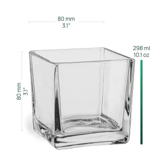 Pojemniki dekoracyjne, na świeczki i tealighty Kano 6 x 8 cm