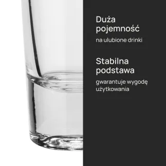 Kieliszki z grubym dnem do wódki i shotów Roy 6 x 30 ml