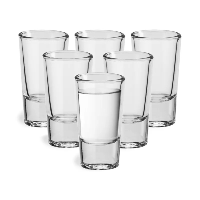 Kieliszki z grubym dnem do wódki i shotów Roy 6 x 30 ml