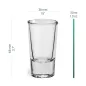 Kieliszki z grubym dnem do wódki i shotów Roy 6 x 30 ml