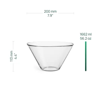 Szklana miska Ava 20 cm