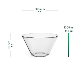 Szklana miska Ava 16,6 cm