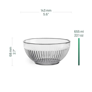 Szklana miska Astra 14,3 cm