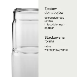 Zestaw do napojów - karafka i szklanki Nest