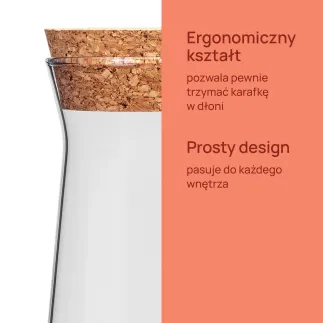 Karafka z korkiem Emma 1150 ml