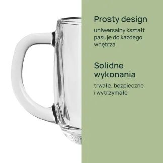 Szklanki z uchem 6 x 350 ml Tova